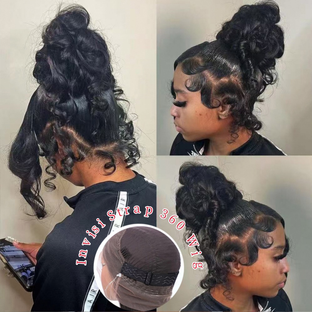 Human Hair Wigs - HD 360 Full Lace Wig with