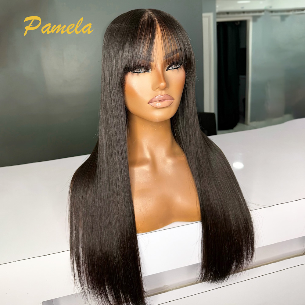 Human Hair Wigs - Brazilian Pre Cut Bone Straight Human