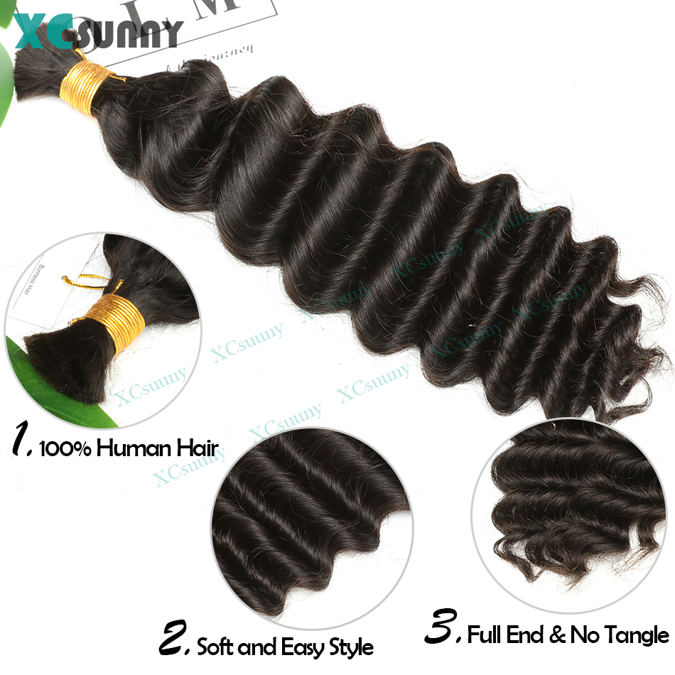 Bulk Human Hair For Braiding D - огляд і ціна Water Wave Bulk Human Hair For Braiding