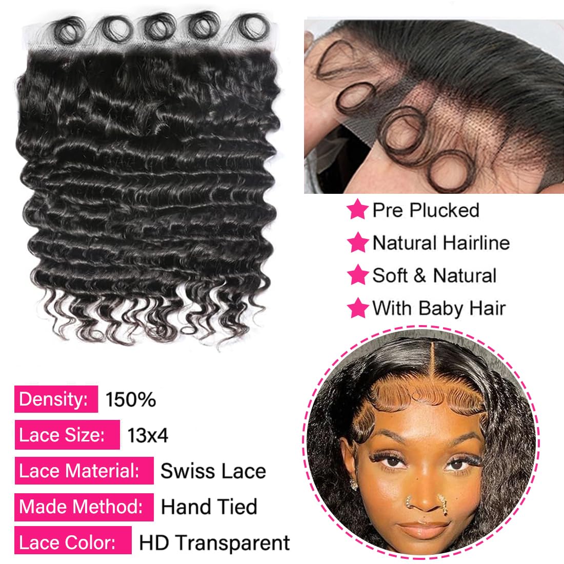 Deep Wave Bundles with Frontal - огляд і ціна Deep Wave 3 Bundles With Closure