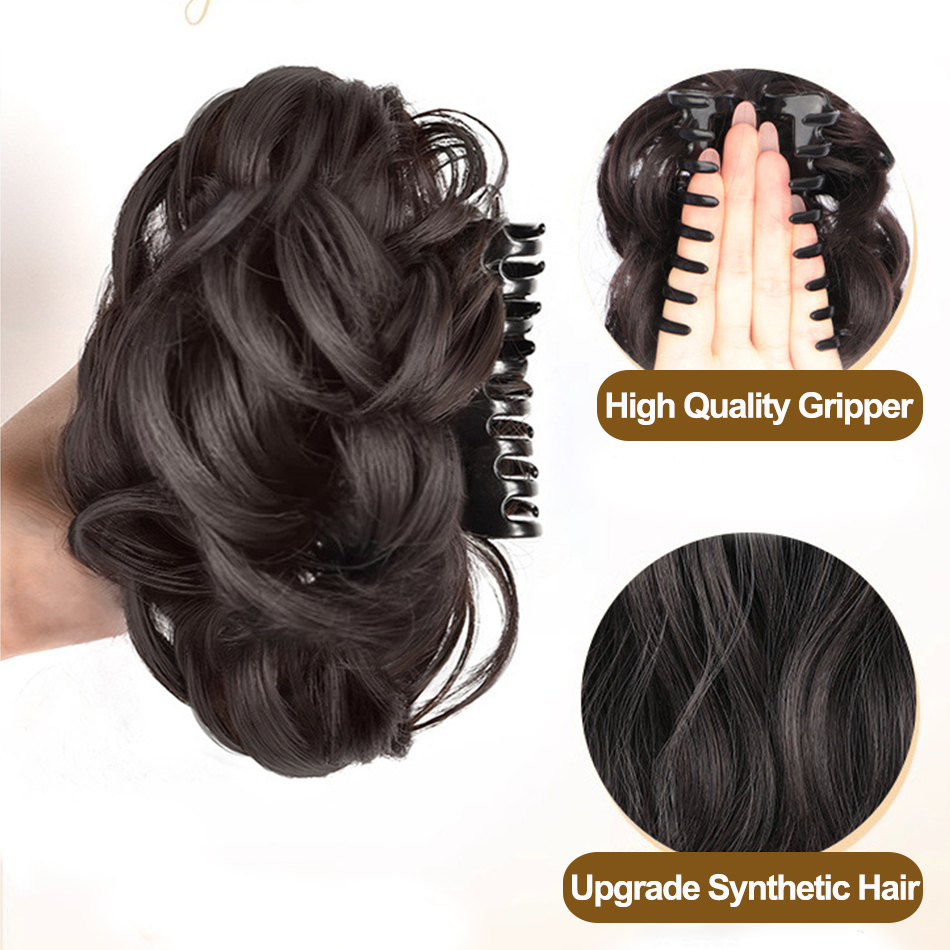 Synthetic Messy Bun Hair Piece - огляд і ціна Claw Clip Messy Bun Hair Piece