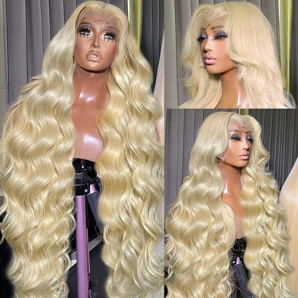 30 40 Inch 613 Honey Blonde Wi - огляд і ціна 613 Blonde Body Wave Lace Front Wig