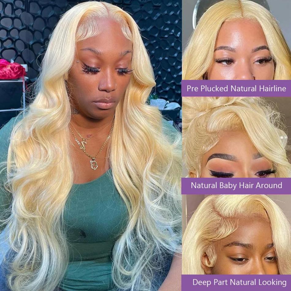 13x6 13x4 Blonde 613 Body Wave - огляд і ціна 613 Blonde Body Wave Lace Front Wig