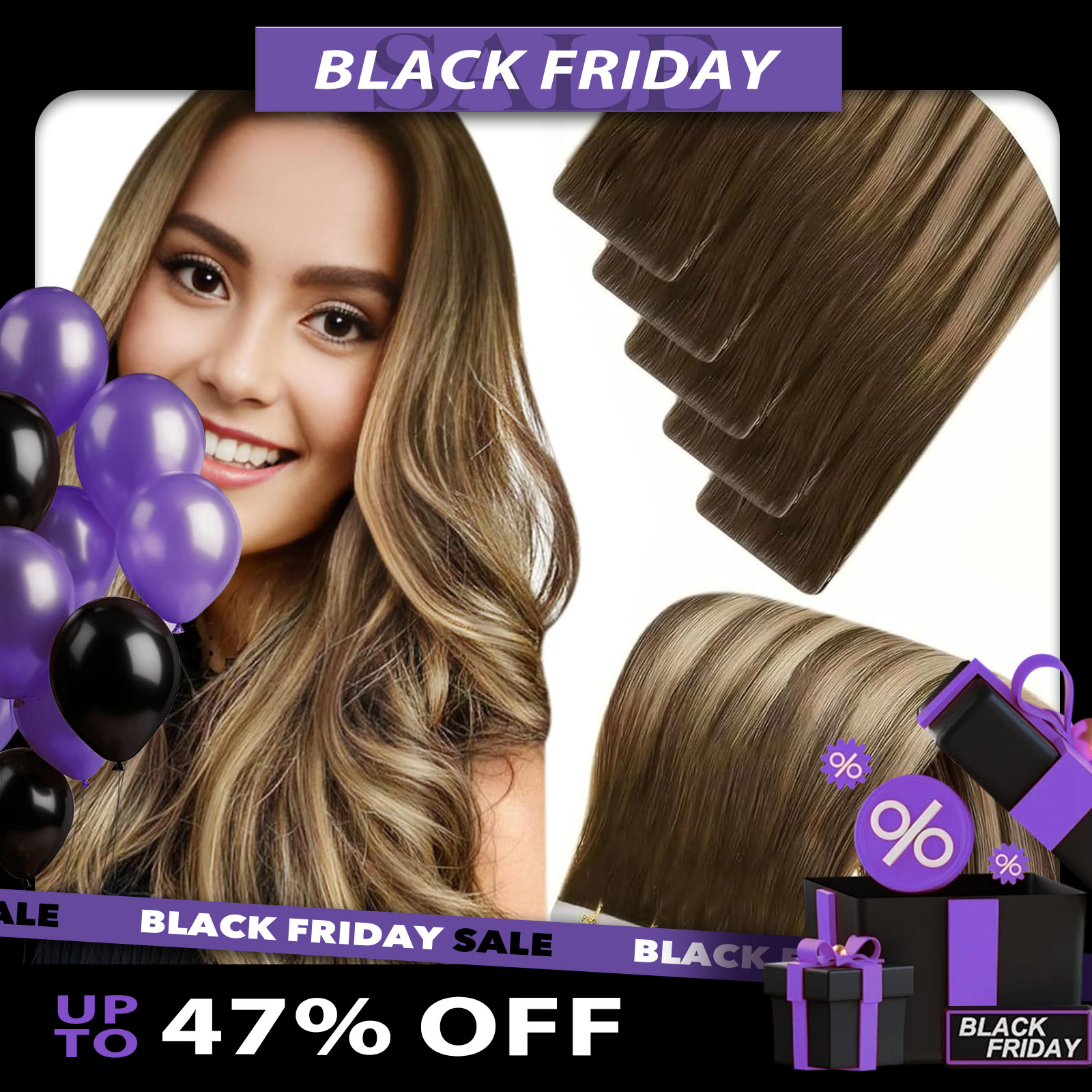LaaVoo Invisible Injection Tap - огляд і ціна Invisible Tape In Extensions Real Hair