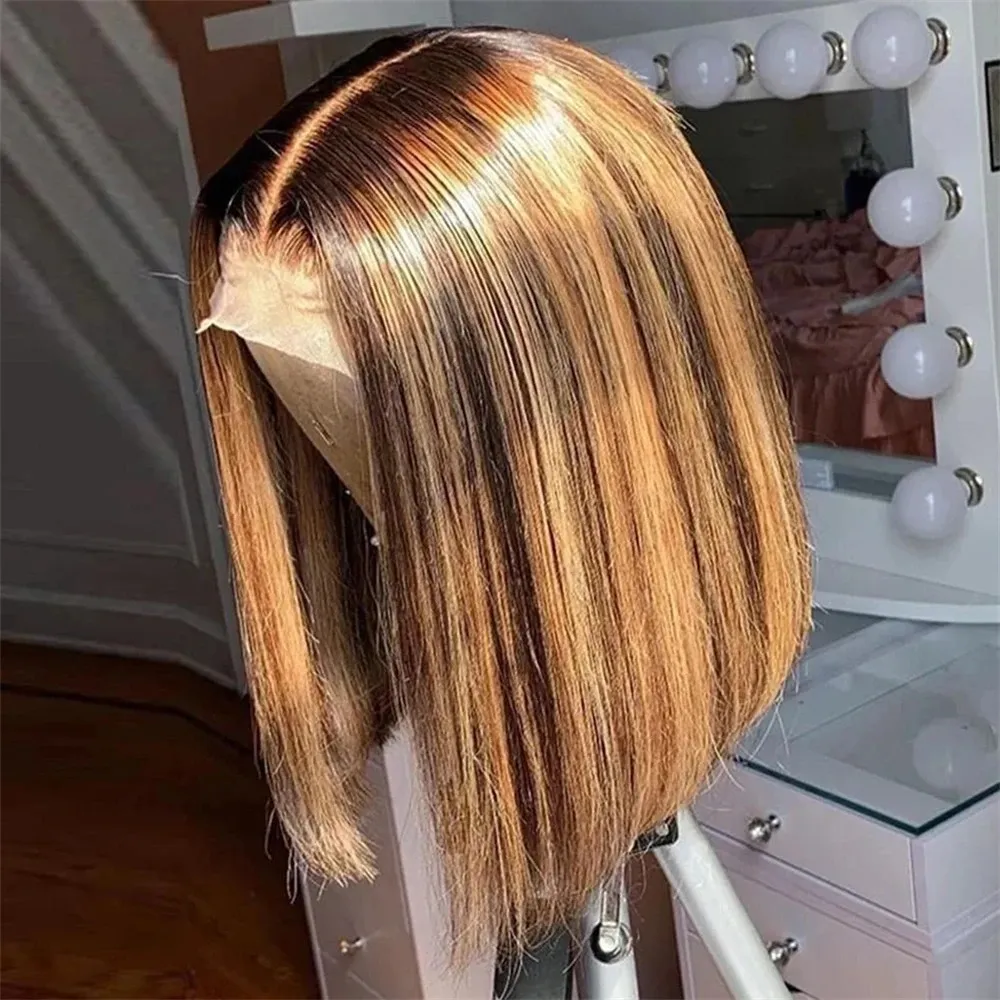 Honey Blonde Bob Wigs Human Ha - огляд і ціна Glueless Wear And Go Human Hair Wig