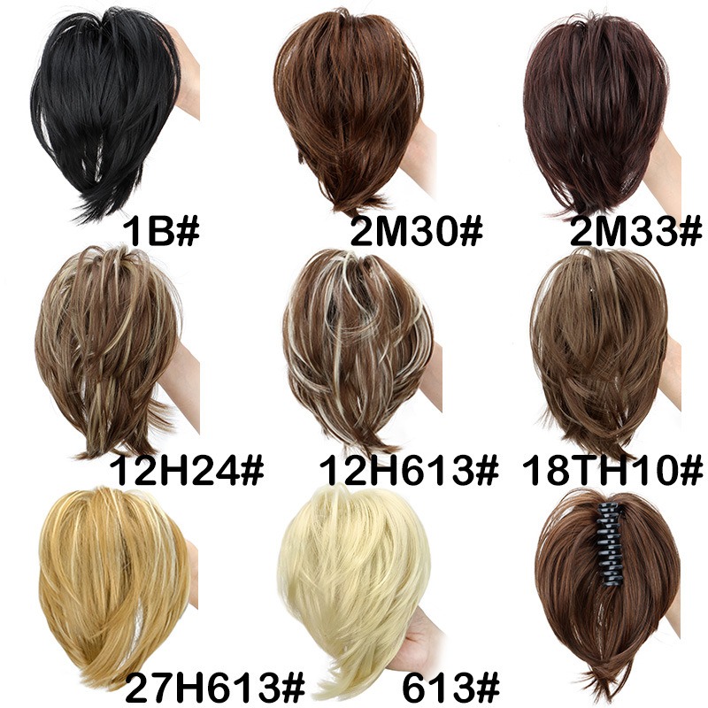 Synthetic Hair Piece Claw Clip - огляд і ціна Claw Clip Messy Bun Hair Piece