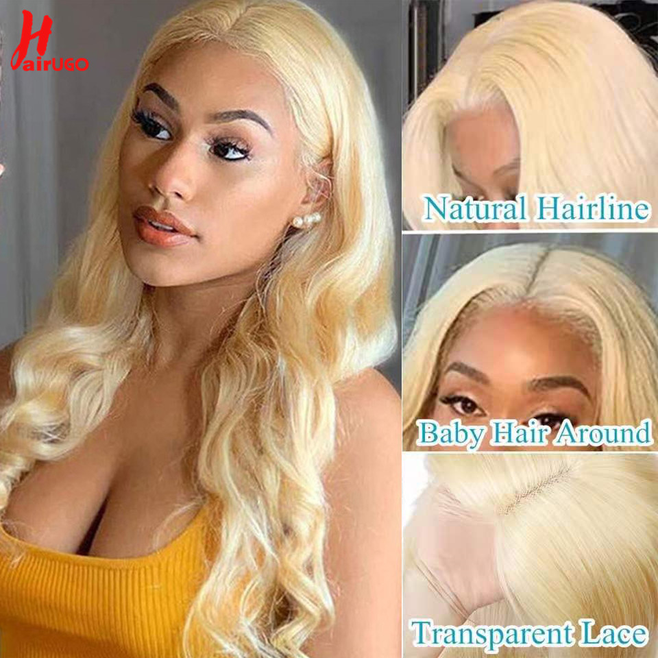 HairUGo 613 Blonde 13x6 Body W - огляд і ціна 613 Blonde Body Wave Lace Front Wig