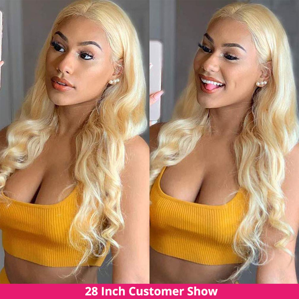 HairUGo 613 Blonde 13x6 Body W - огляд і ціна 613 Blonde Body Wave Lace Front Wig