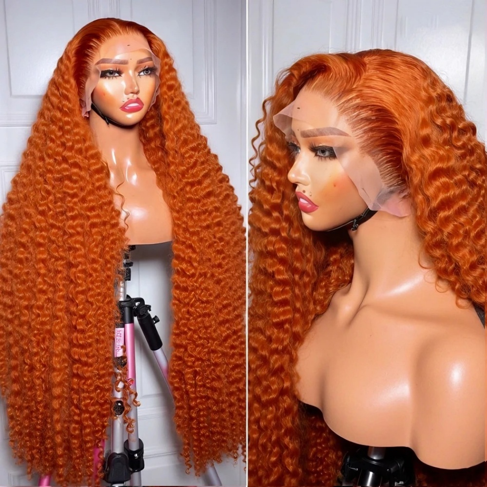 200% Density Ginger Orange Dee - огляд і ціна Human Hair Wigs