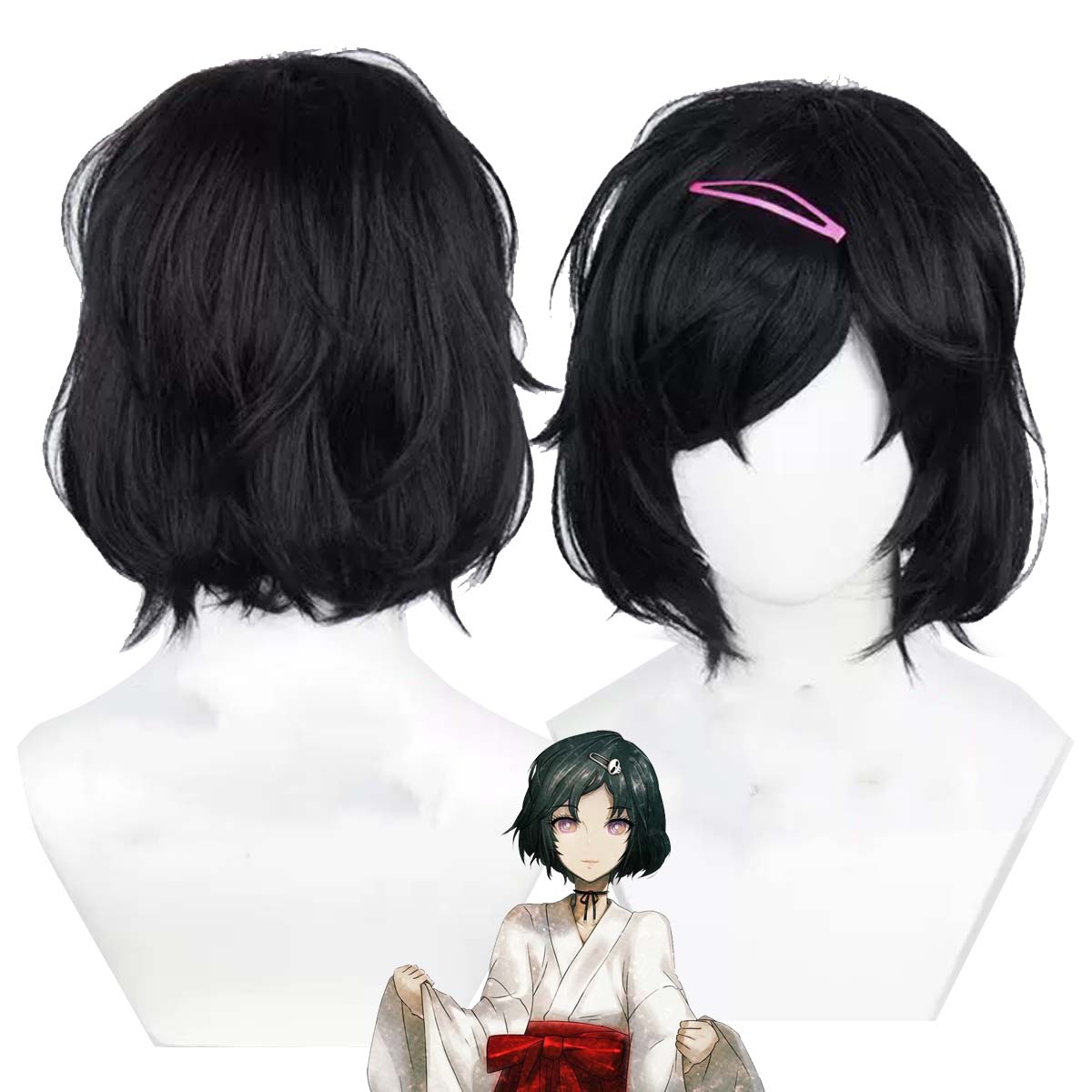 Women Anime Steins Gate Cospla - огляд і ціна Synthetic Braided Wigs For Black Women
