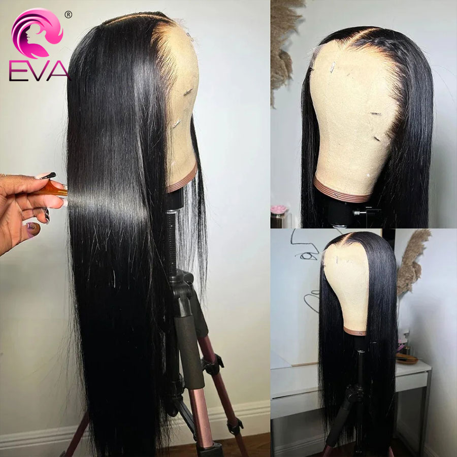 Eva Hair Deep Part HD Lace Fro - огляд і ціна Hd Lace Frontal Wig Human Hair Pre Plucked