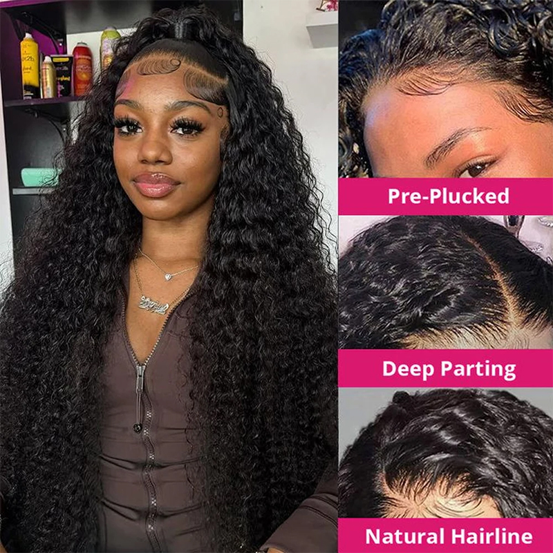 Deep Wave Human Hair Wigs 13X6 - огляд і ціна Lace Front Wigs