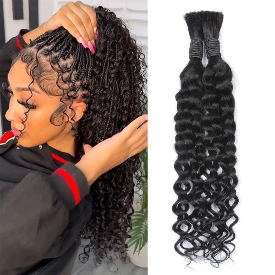 Boho Water Wave Human Hair for - огляд і ціна Water Wave Bulk Human Hair For Braiding