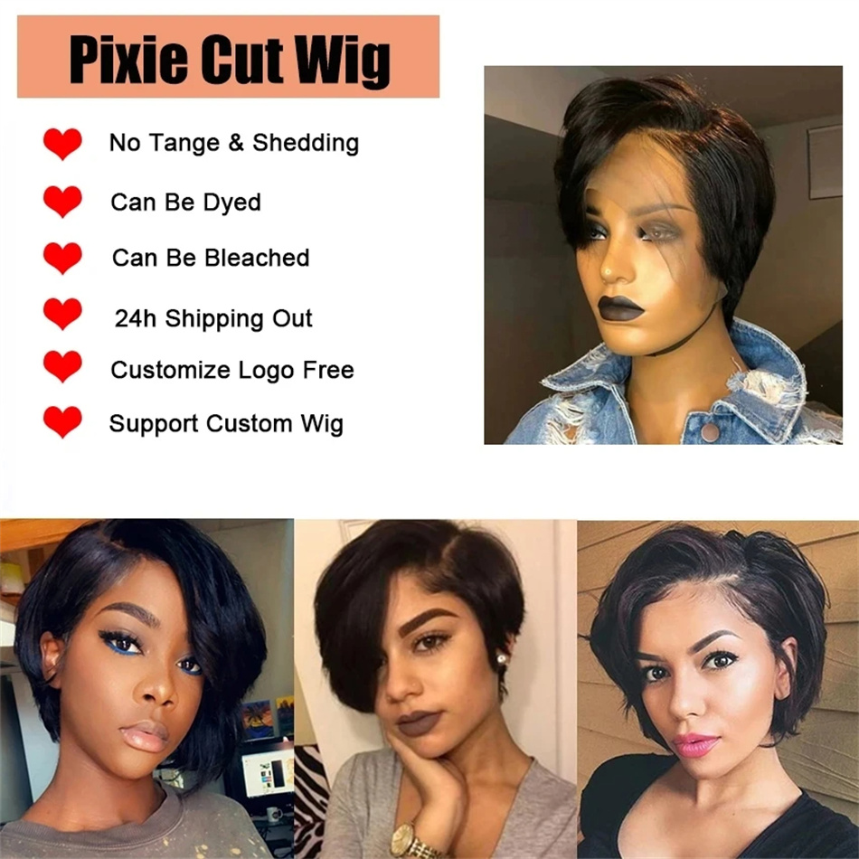 Pixie Cut Wigs Human Hair 100% - огляд і ціна Short Pixie Cut Wig Human Hair Cheap